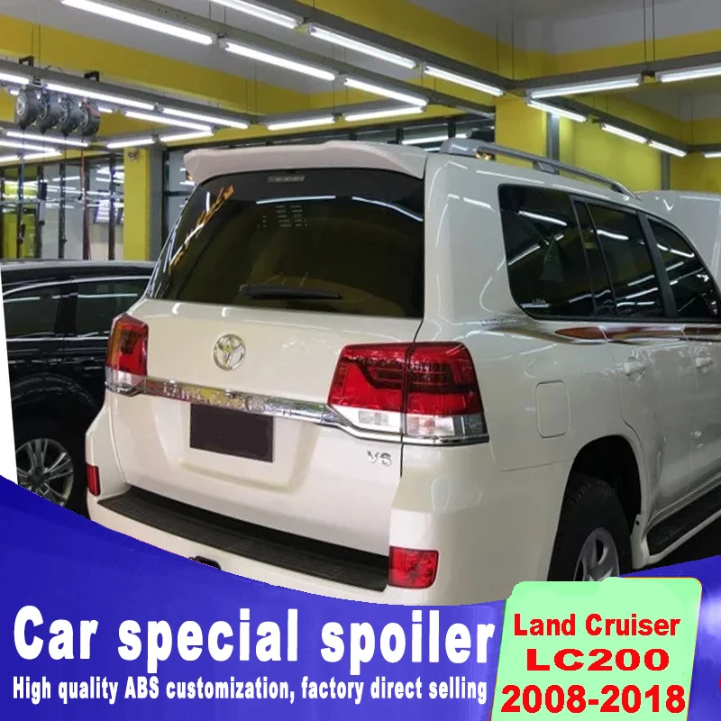 Для Toyota Land Cruiser Prado LC200 LC 200 ABS пластик задний спойлер land cruiser спойлер грунт или DIY Цвет