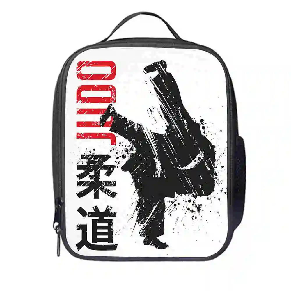 Judo сумка для ланча по индивидуальному заказу тхэквондо карате для женщин и мужчин, подростков, мальчиков и девочек, детский школьный изолированный охладитель, сумка-тоут - Цвет: LB9