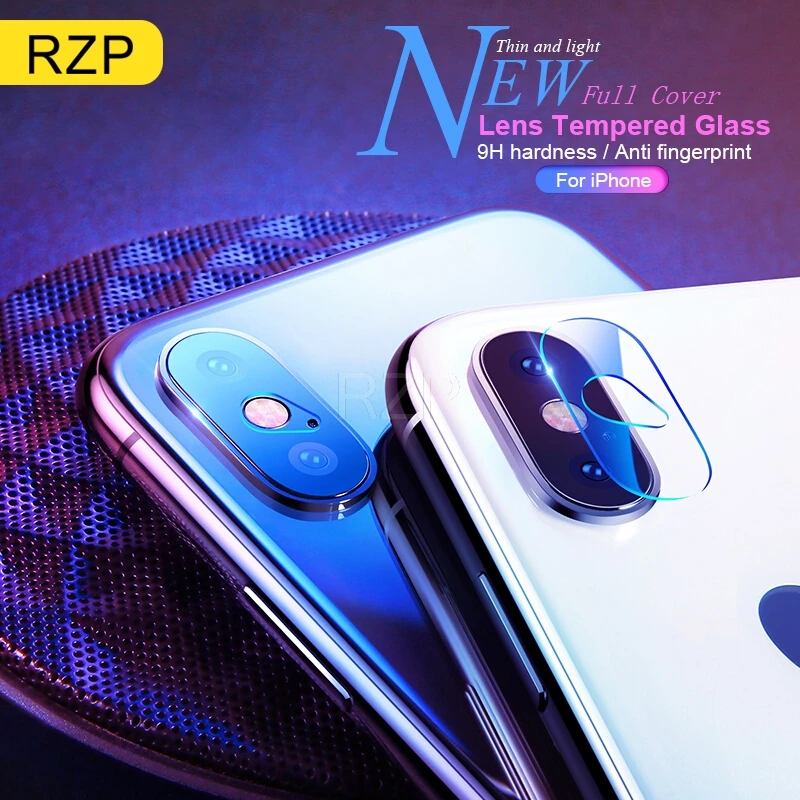 RZP объектив камеры закаленное стекло для iPhone X XS Max XR 5 5S 5C SE 6 6s 7 8 Plus Защитная пленка