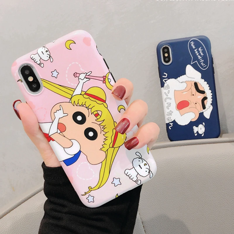 Чехлы YHBBCASES Spoof с японским мультяшным рисунком чехлы для телефонов iPhone 7 8 Plus Xs Max