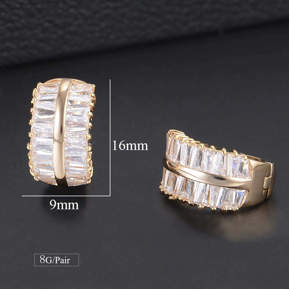 

SISCATHY Charms Small Hoop Earrings Luxury High Quality Cubic Zirconia Earrings For Women Fashion Jewelry 2019 New