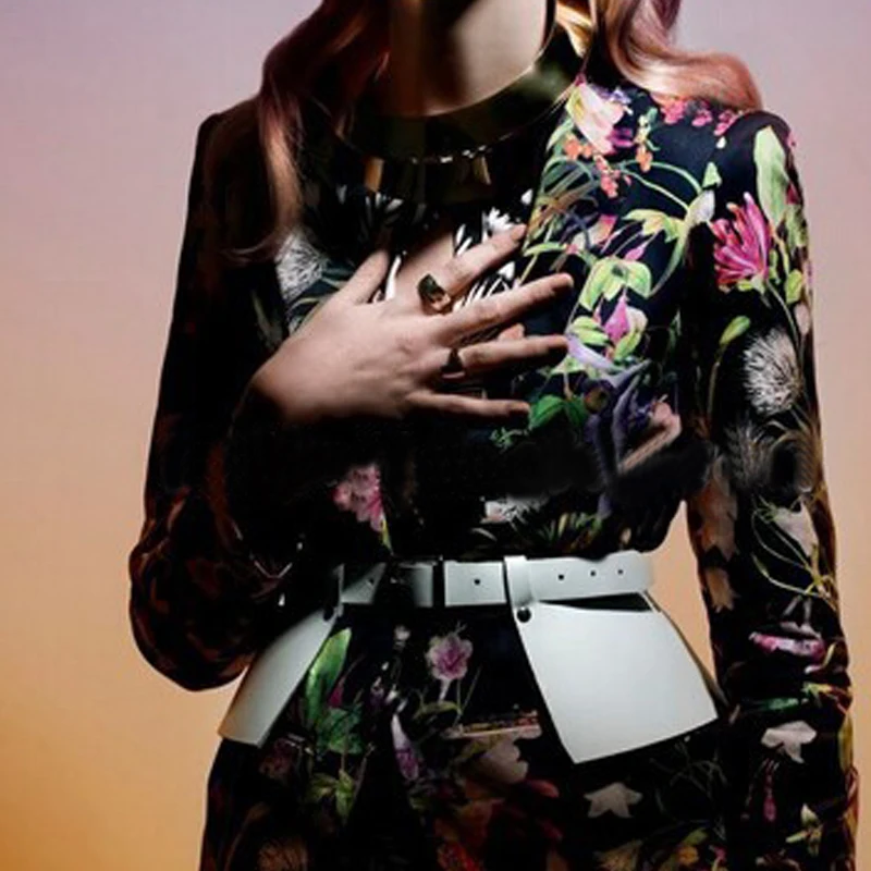 Повседневная одежда для женщин в стиле панк-рок готика пояс из искусственной