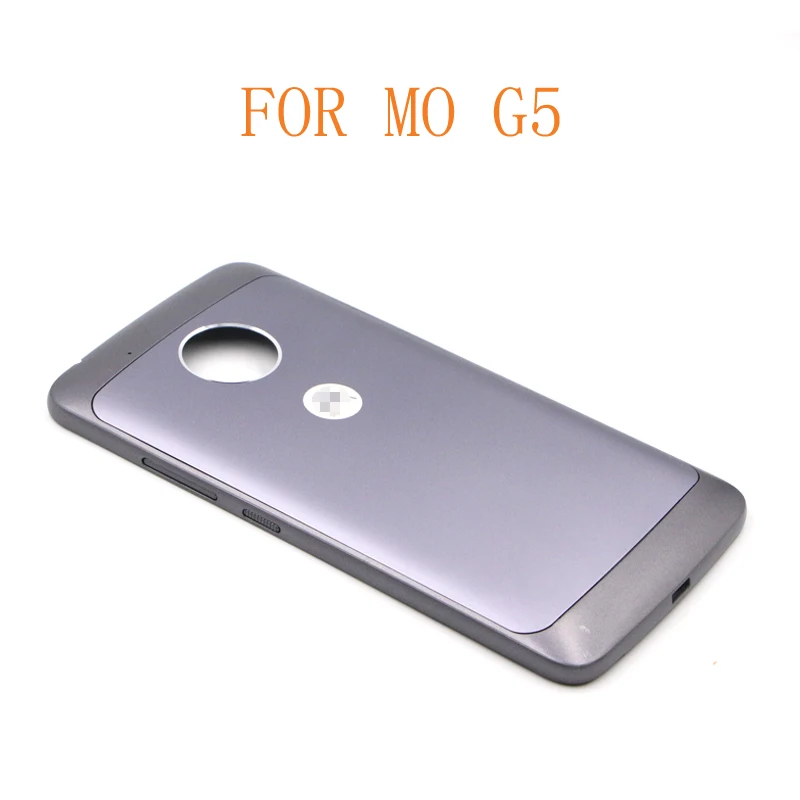 Оригинальная задняя панель корпуса для Motorola Moto G5 задняя крышка батарейного отсека XT1672 XT1676 - Цвет: Gray