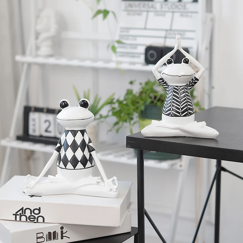 Украшение в виде лягушки для йоги скандинавском стиле украшение милой статуэтка