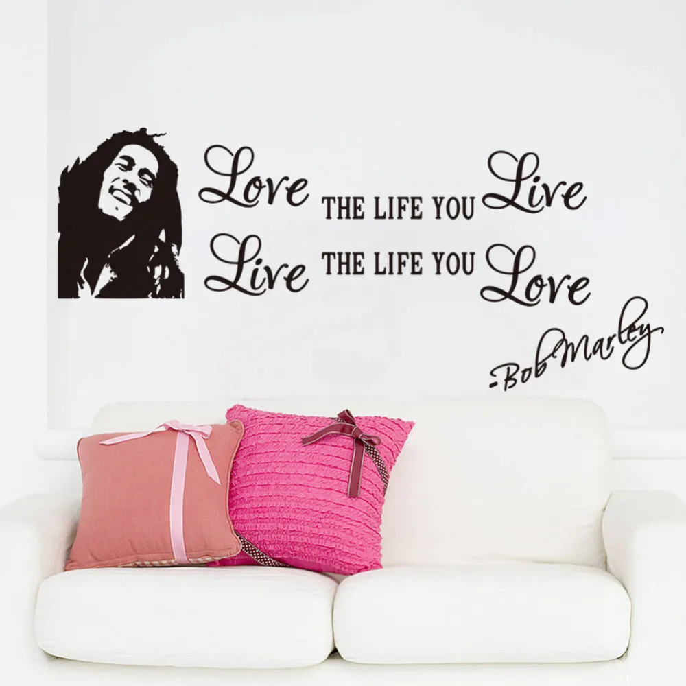 

Character Love 2015 NEW bedroom Living Room Backdrop Removable Waterproof Vinyl decoration love wall stickers home decor