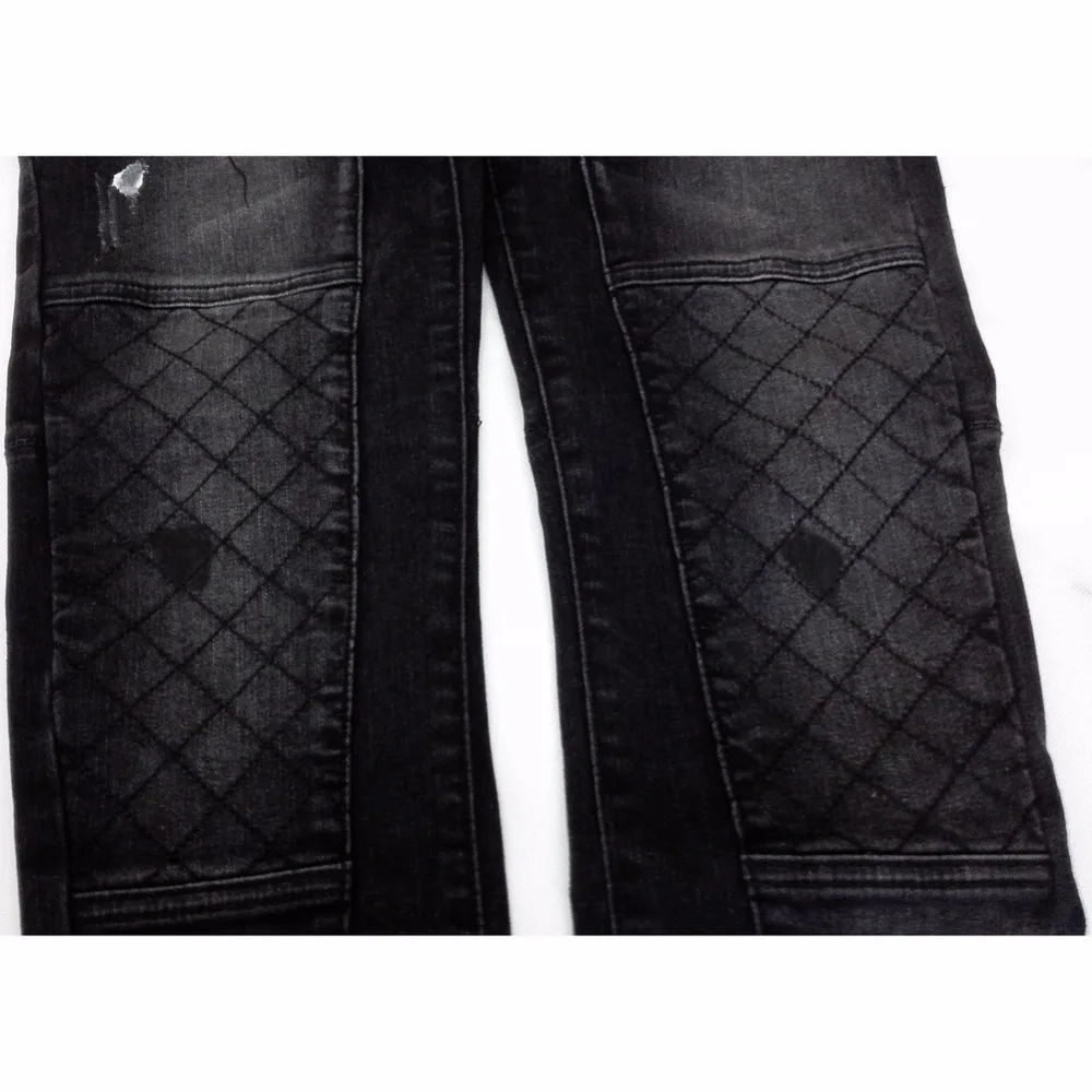 Мужские облегающие джинсы sT0279 дизайнерские байкерские на кнопках|biker jeans|biker jeans