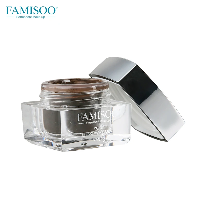 FAMISOO 18 шт. полуперманентный макияж паста Крем для бровей пигмент 3D тату ручная