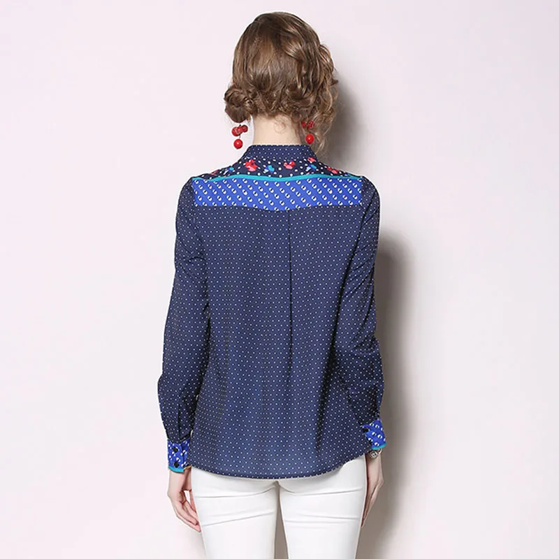 Женская блузка с цветочным принтом винтажная длинным рукавом модная лето 2019| |