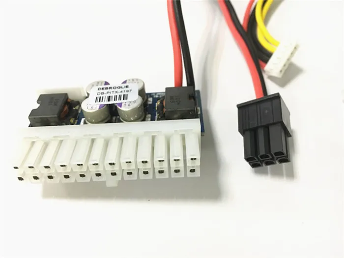 Новый PCI-E 6pin 12В вход DC 250 Вт ATX 24pin модуль питания ssithc Pico PSU автомобильный мини ITX High 4P