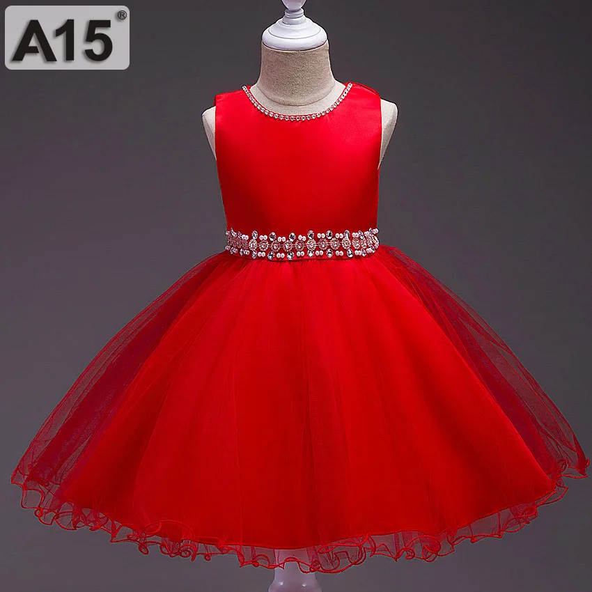 A15 Летние Детские платья для девочек Строгая детская одежда Платье принцессы 4 6 8