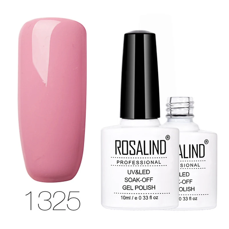 ROSALIND гель 1S 10 мл 1323-1465 классический цветной Гель-лак для ногтей Need Top Base гель-лаки для наращивания ногтей - Цвет: 1325