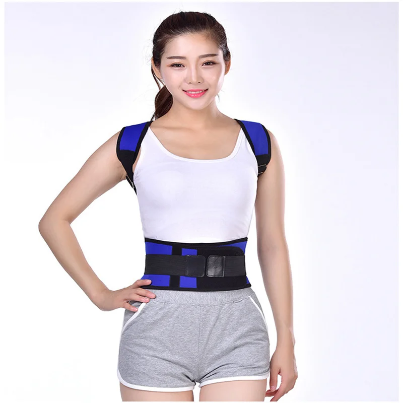 Топ Регулируемый корректор магнитной осанки корсет для спины выпрямитель пояса