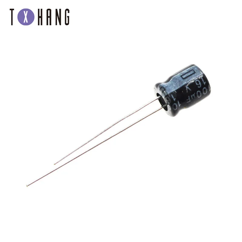 100/200 шт электролитические конденсаторы 16V 100 мкФ 5X7MM Алюминий конденсатор с