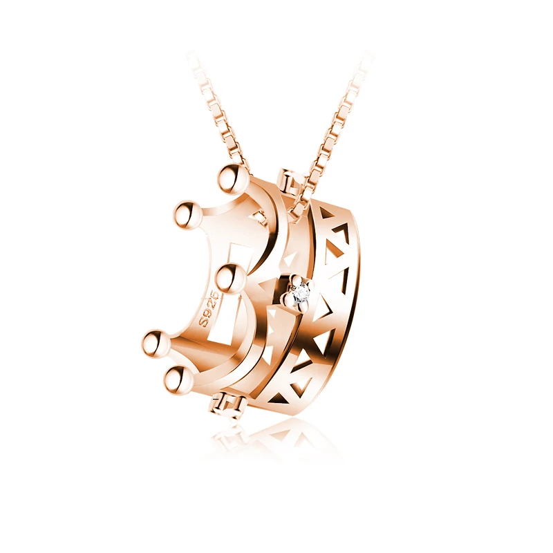 Ювелирные изделия из стерлингового серебра оптом кулон 3D Корона Дизайн 18 K