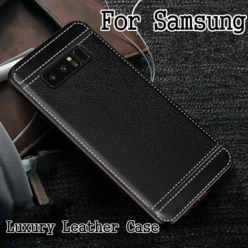 Роскошный кожаный чехол с покрытием для samsung S10 S10E S10Plus, мягкий силиконовый чехол из ТПУ для samsung S10 S9 S8 Plus S6 S7 edge Note9, чехол