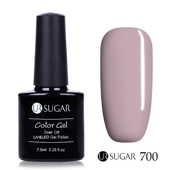 Color 700 Ur Sugar 7,5 мл Блестящий Гель-лак розовый блеск замачиваемый УФ-гель для ногтей лак фиолетовая серия Гель-лак для нейл-арта - Цвет: Color 700