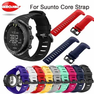 Браслет на открытом воздухе спортивные силиконовые часы ремешок для Suunto Core ремешок для часов Смарт часы Замена ТПУ ремешок аксессуары
