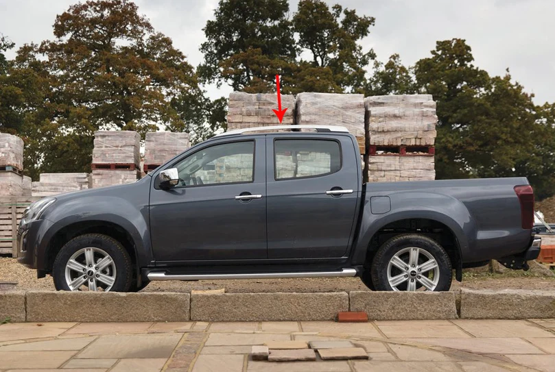Новое поступление для Isuzu D-Max 2011- багажник на крышу Продольный брус крыши поперечной крыши бар, окисленный алюминий, установлен винтами, очень стабильный