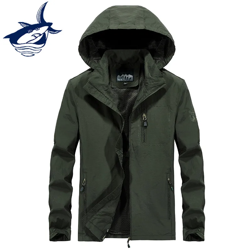 Summer Thin Jacket Quick Dry Waterproof Jacket Men Tace& Shark Brand Men's Windbreakers Anti-UV Sun-Protective Sportswear