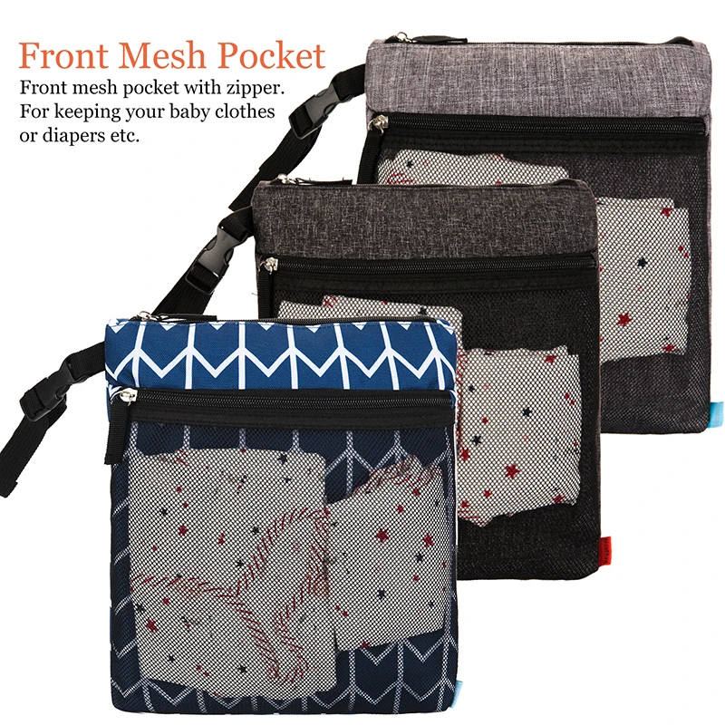 Новое поступление 3 шт Детские влажные и сухие тканевые сумки для подгузников