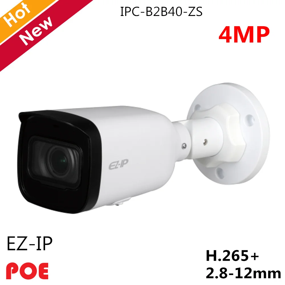 Оригинальная камера Dahua EZ IP 4 МП ИК сетевая мини Bullet H.265 + 2 8 12 мм вариообъектив