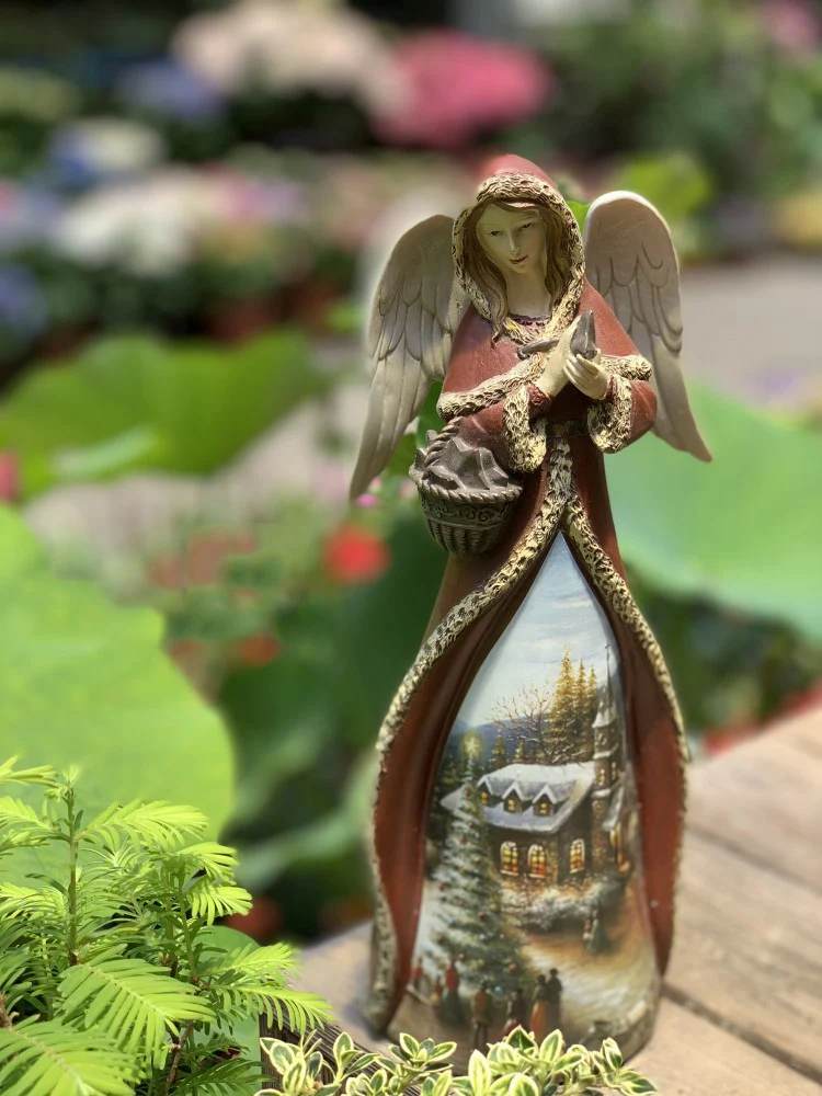 Американский ретро смолы молитва Ангел ночник украшения ремесла для дома