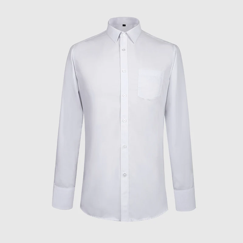 2019 деловая официальная рубашка для мужчин большого размера slim fit | Мужская одежда