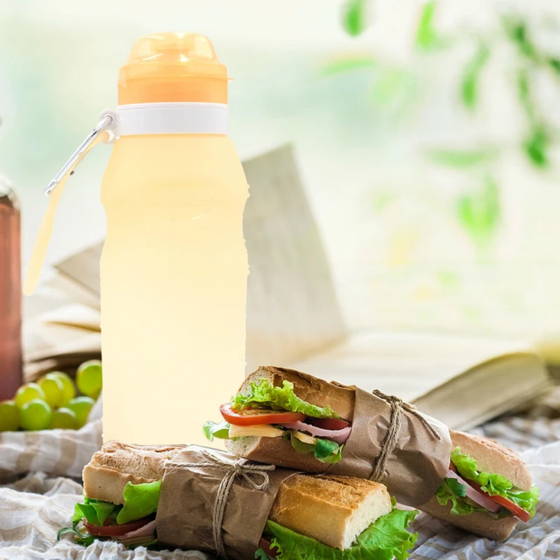 Soffe силиконовая складная бутылка для воды питья креативная температура датчик