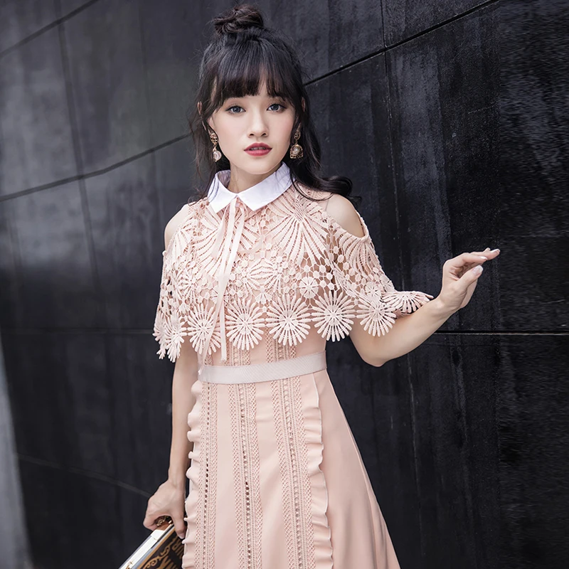 Винтажное Повседневное платье с накидкой и рукавами женские черные бежевые