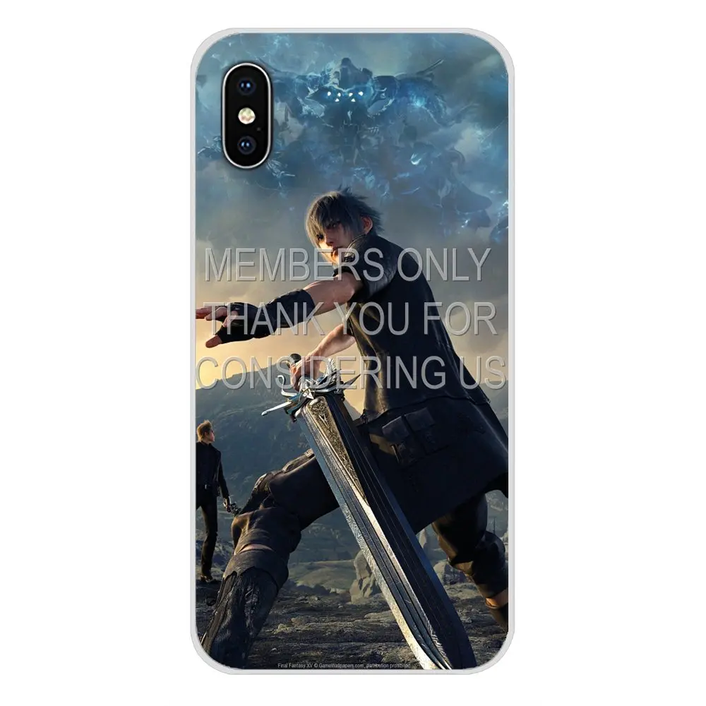 images 8 Для Apple IPhone X XR XS MAX 4 4S 5 5S 5C SE 6 6 S 7 8 Plus, ipod touch 5 6 прозрачный мягкий чехол Чехлы Final Fantasy XV Мода - Цвет: images 8