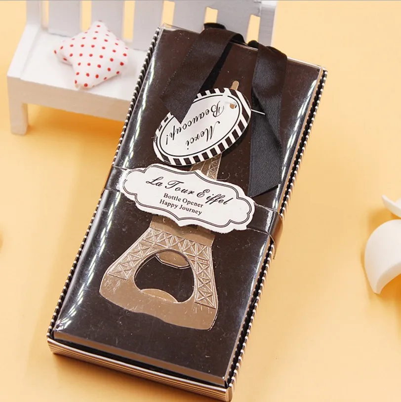 

12PC Vintage Eiffel Tower Bottle Wine Opener Favour Anniversary Wedding favors gifts Wedding Party supplies Free Shipping