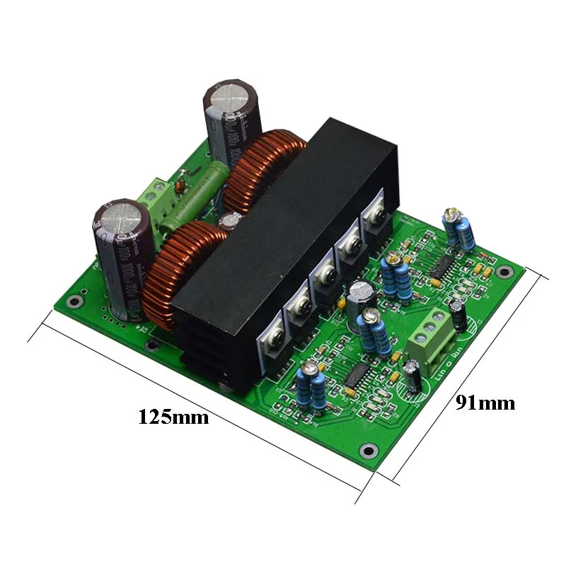 Новый 400 Вт + Собранный Hi Fi стерео IRS2092 IRF4019 класса D усилитель мощности|power amplifier