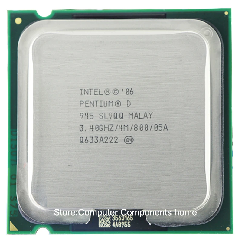 Процессор Intel Pentium D945 PD945 ЦП PD 945 (3 4 ГГц/4 м/800 ГГц) разъем 775 | Компьютеры и офис
