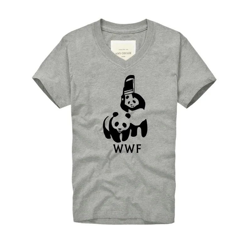 2019 летняя брендовая одежда WWF Wrestling панда комедия с короткими рукавами крутая