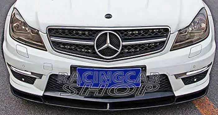 Передний спойлер из углеродного волокна для Mercedes Benz W204 C63 F/L Coupe Sedan 2012 2014 M032|spoiler