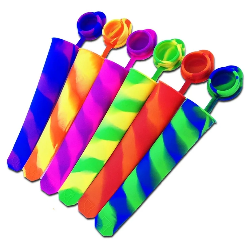 Силиконовая форма для мороженого с крышкой|popsicle mould|silicone ice popsilicone pop mold |