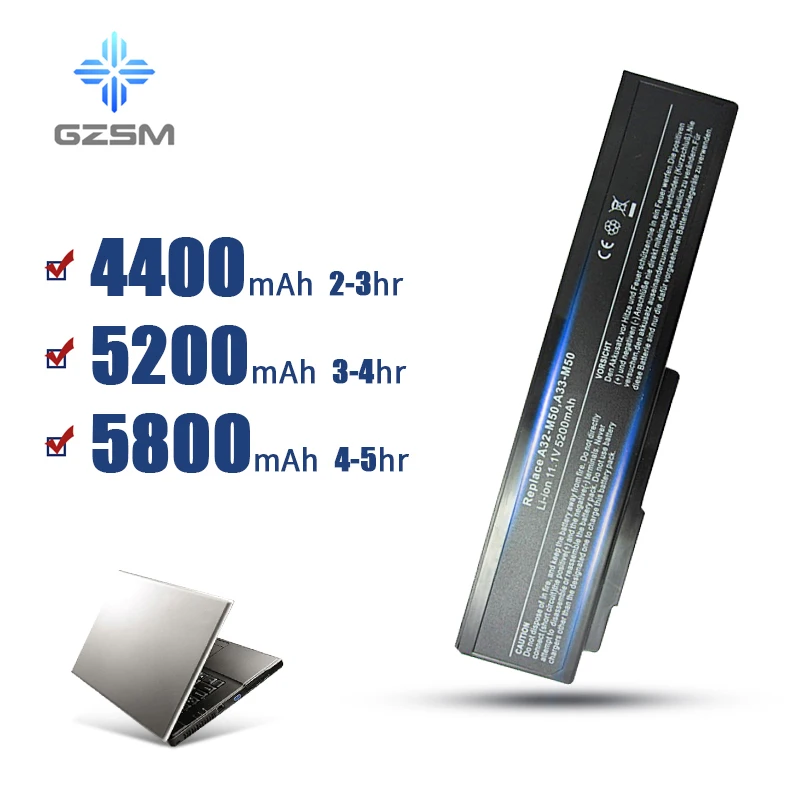 HSW батарея A32-M50 A32-N61 A32-X64 для Asus G50 G51 G60 M50 M51 M60 N43 N53 N61 A33-M50 N61J S N61V серии N61w X64 |