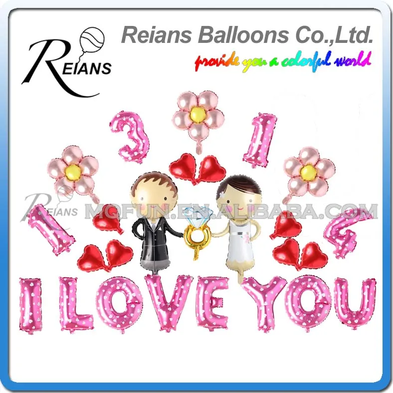 Reians мультфильм I LOVE YOU 1314 Свадебный Жених цветок невесты вечерние украшения