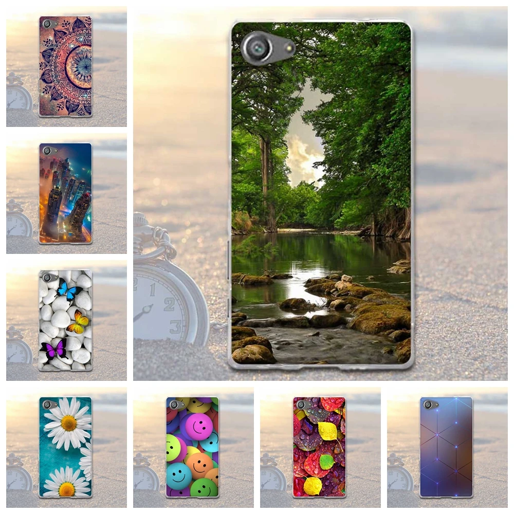 Для sony Xperia Z5 Compact чехол из мягкого ТПУ чехол для sony Xperia Z5 Mini Coque для 4," sony Xperia Z5 Compact E5803 E5823 Z5 Mini