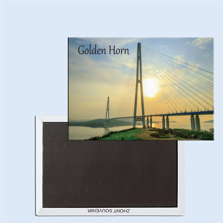 

The bridge across the Golden Horn Vladivostok Turkey 24269 Fridge Magnetic