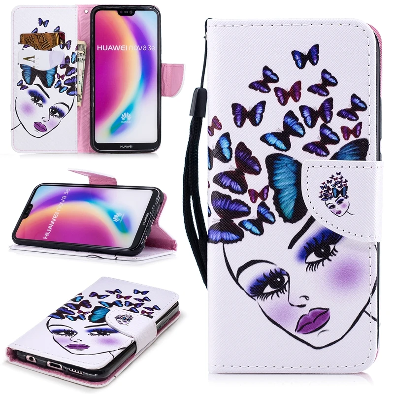 Кожаный чехол кошелек для Huawei P10 P20 Lite Pro Y3 Y5 2017 Honor 6A 7 7C 8 9 P Samrt корпуса телефона