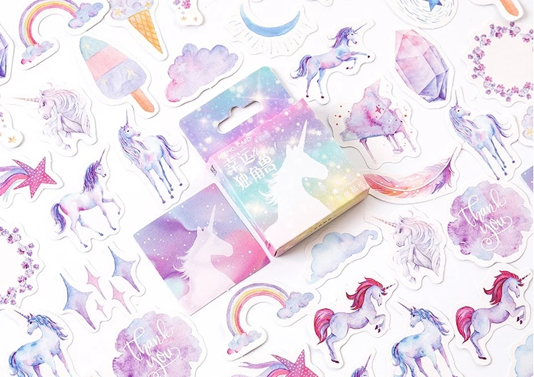 

Colorful horse decorative sticker(1pack=46pieces)