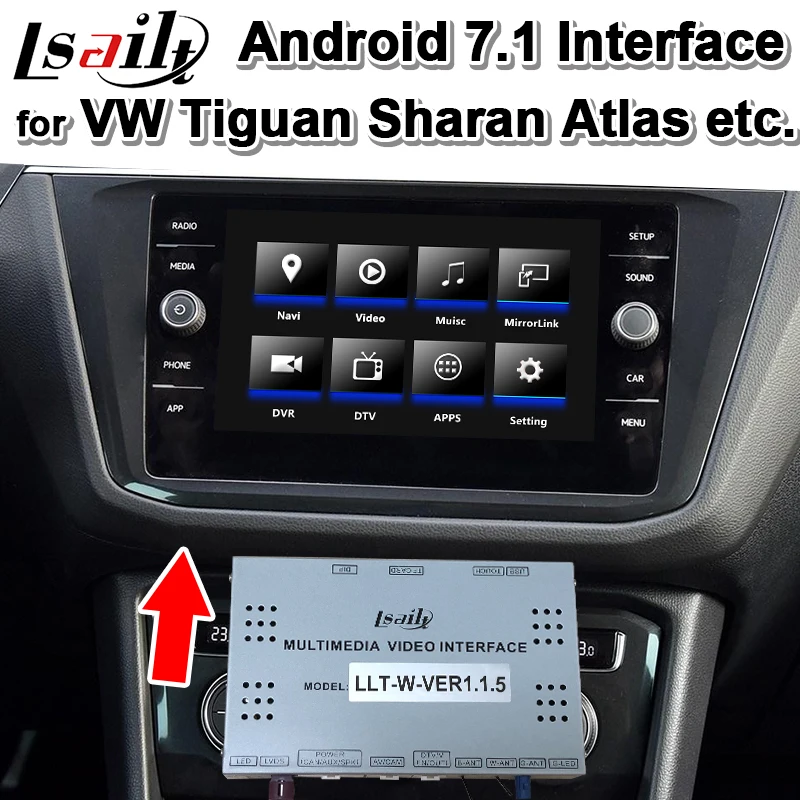 Android 7,1 gps-навигатор для Volkswagen Golf7, Passat, Tiguan, Skoda. Интерфейс Android Поддержка беспроводной carplay от Lsailt