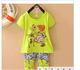 2014 Summer 1sets/lot fashion baby children short sleeve t-shirts Pants clothes set Mickey minnie kids sport suit in stock | Детская