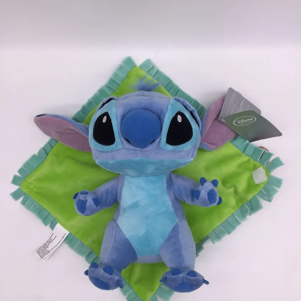 Dumbo Goofy Mickey Minnie Angel Plush Toys Babies Stitch With Blanket Appease Towel Cute Stuffed Animals Plush Toy 25CM