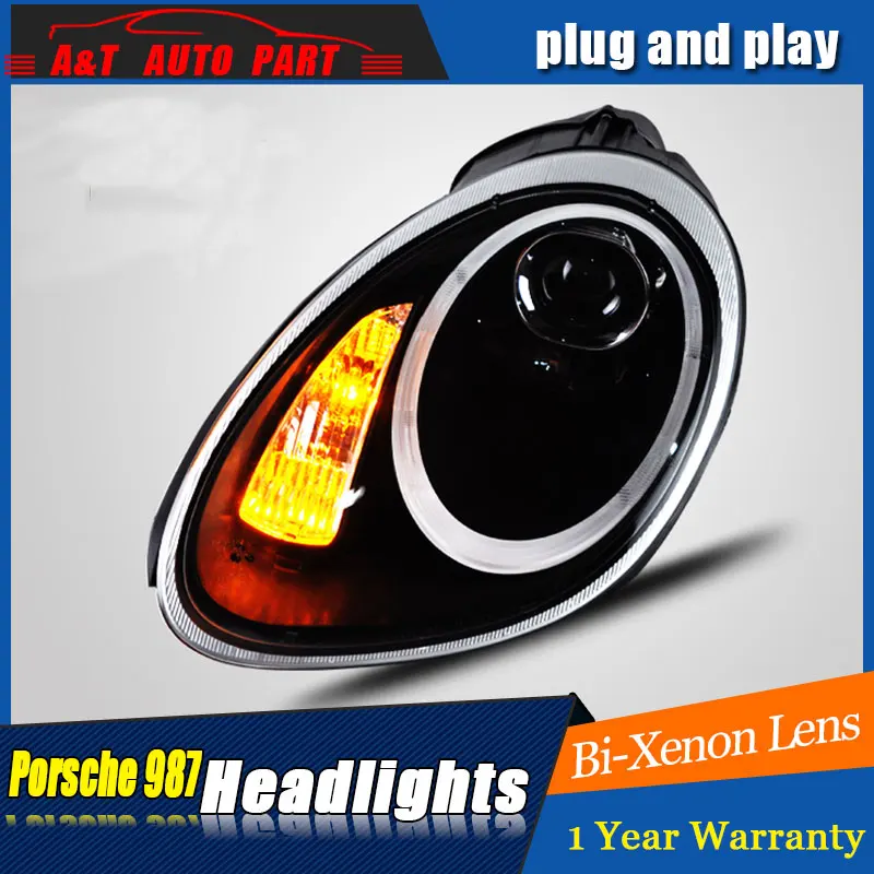 Автоматическое освещение Стиль светодиодный налобный фонарь для Porsche 987 фары