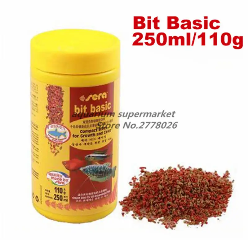 bit basic 110g Cichild discus betta guppy botton catfish все виды для мини-рыбы - Цвет: bit basic 110g