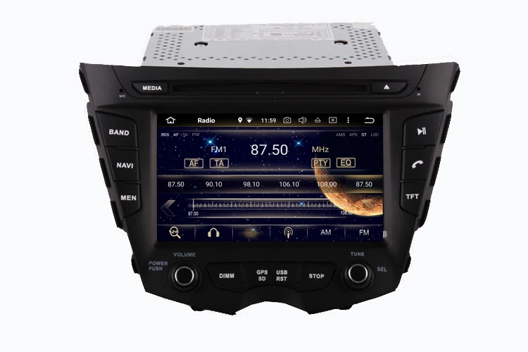 7 дюймов два din android 9,0 автомобильный аудио gps плеер для HYUNDAI VELOSTER 2011- с восьмиядерным 4G+ 64G gps навигация аудио стерео