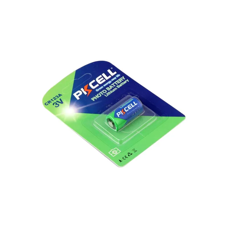 Аккумуляторы PKCELL CR123A 4 шт. литиевые батареи CR123 CR 123 123A 16340 1500 мАч 3 в с защитой PTC для