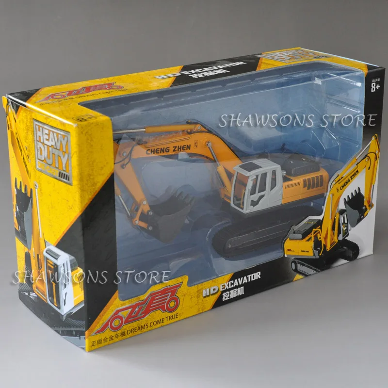 1:50 Diecast металлические Инженерная игрушечные модели автомобилей экскаватор